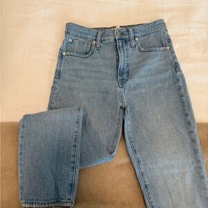 Madewell Light Blue Straight Jeans